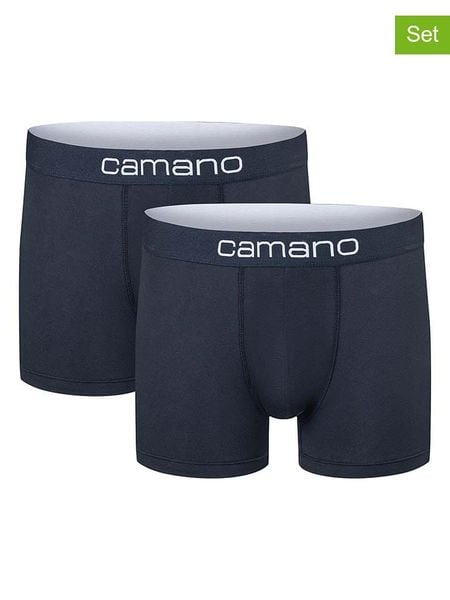 Camano Bokserki (2 pary) w kolorze granatowym rozmiar: S. Niebieskie bokserki męskie camano, bez wzorów. Za 56.93 zł.