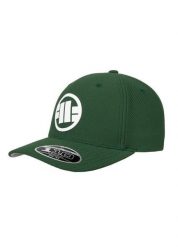 Czapka męska Pitbull Full Cap Tech Logo. Zielone czapki męskie PITBULL, bez wzorów, z bawełny, klasyczne. Za 119.99 zł.