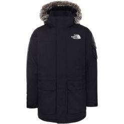 Kurtka turystyczna zimowa męska The North Face M Recycled Mcmurdo Parka. Czarne kurtki męskie The North Face, na zimę, m, bez wzorów, sportowe, bez kaptura. Za 1,875.00 zł.