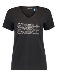 O'Neill Koszulka "Triple Stack" w kolorze czarnym rozmiar: XS. Czarne bluzki damskie O'neill, xs, bez wzorów, z bawełny, bez kołnierzyka, bez ramiączek. Za 39.49 zł.