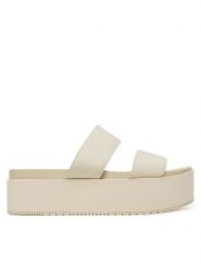 Calvin Klein Jeans Klapki Flatform Sandal Webbing In YW0YW01789 Écru. Klapki damskie Calvin Klein Jeans, bez wzorów, z jeansu, bez obcasa. Za 239.99 zł.