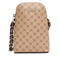 Torebka na telefon Nine West. Brązowe listonoszki damskie Nine West, bez wzorów, bez dodatków. Za 129.99 zł.