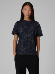 4F T-shirt relaxed z nadrukiem damski - szary S. Szare t-shirty damskie 4f, m, bez wzorów, z bawełny, bez kołnierzyka. Za 89.99 zł.