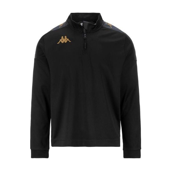 Kurtka z dresu Kappa Gassolo. Czarne kurtki męskie Kappa, bez wzorów, z dresówki, eleganckie, bez kaptura. W wyprzedaży za 176.15 zł.