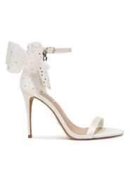 Steve Madden Sandały Nikole 11003195 Biały. Białe sandały damskie Steve Madden, bez wzorów, z materiału, bez obcasa, na szpilce. Za 599.99 zł.