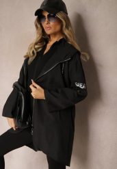 Czarna Kurtka Wiatrówka Oversize Palishe. Czarne kurtki damskie Renee, s, bez wzorów, bez kaptura. Za 54.99 zł.