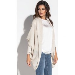 Luźny sweter oversize fb555. Brązowe kardigany damskie Fobya, m, bez wzorów. Za 129.00 zł.