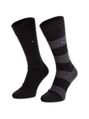 Tommy Hilfiger Skarpety długie 342021001 Czarny. Czarne skarpetki damskie Tommy Hilfiger, bez wzorów, z materiału. Za 59.99 zł.