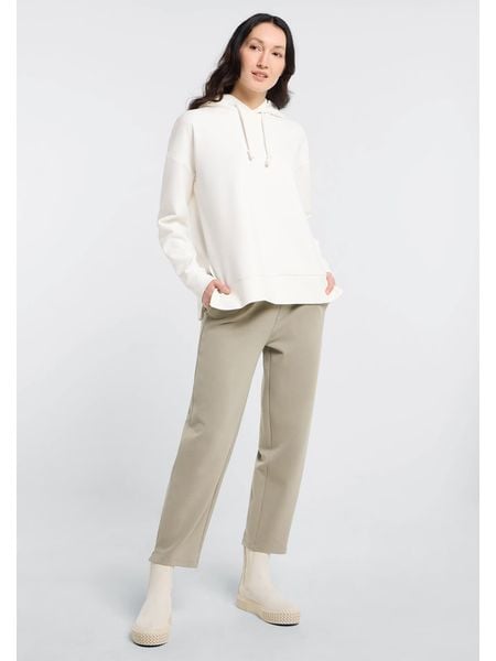 ELBSAND Bluza "Maika" w kolorze białym rozmiar: XS. Białe bluzy z kapturem damskie ELBSAND, xs, z bawełny. Za 161.45 zł.