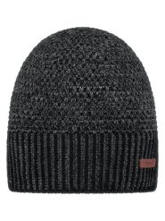 Barts Czapka "Noar" w kolorze antracytowym rozmiar: onesize. Czarne czapki męskie Barts, z aplikacjami, ze splotem, sportowe. Za 96.14 zł.