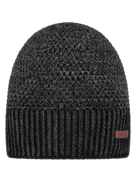 Barts Czapka "Noar" w kolorze antracytowym rozmiar: onesize. Czarne czapki męskie Barts, z aplikacjami, ze splotem, sportowe. Za 91.34 zł.