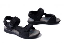 GEOX U SPHERICA U55ELB 000EK C9999 black, sandały męskie. Czarne sandały męskie Geox, bez zapięcia. Za 300.93 zł.