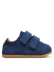 Mrugała Sneakersy Micro 3101/4-66 Niebieski. Niebieskie buty sportowe chłopięce Mrugała, ze skóry, bez zapięcia. Za 289.99 zł.