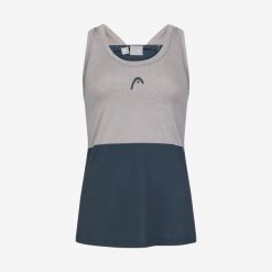 Koszulka bez rękawów damska PADEL Tech Tank Top. Niebieskie bluzki sportowe damskie HEAD, l, bez wzorów, z jersey, bez ramiączek. W wyprzedaży za 187.40 zł.