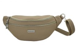 Saszetka skórzana nerka BARBERINI'S 985-2 beżowa. Brązowe shopper bag damskie Barberinis, bez wzorów, ze skóry, bez dodatków. Za 169.99 zł.