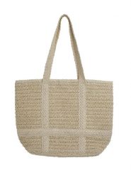 BLE Shopper bag w kolorze beżowym - 46 x 36 x 14 cm rozmiar: onesize. Brązowe shopper bag damskie BLE, bez wzorów, z materiału, na ramię, bez dodatków. Za 40.24 zł.