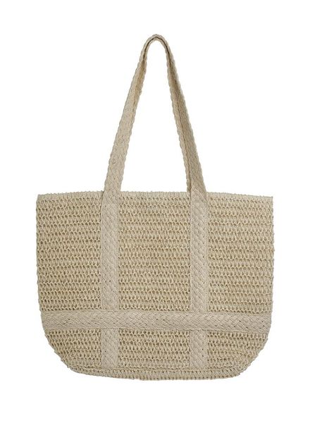 BLE Shopper bag w kolorze beżowym - 46 x 36 x 14 cm rozmiar: onesize. Brązowe shopper bag damskie BLE, bez wzorów, z materiału, na ramię, bez dodatków. Za 49.41 zł.