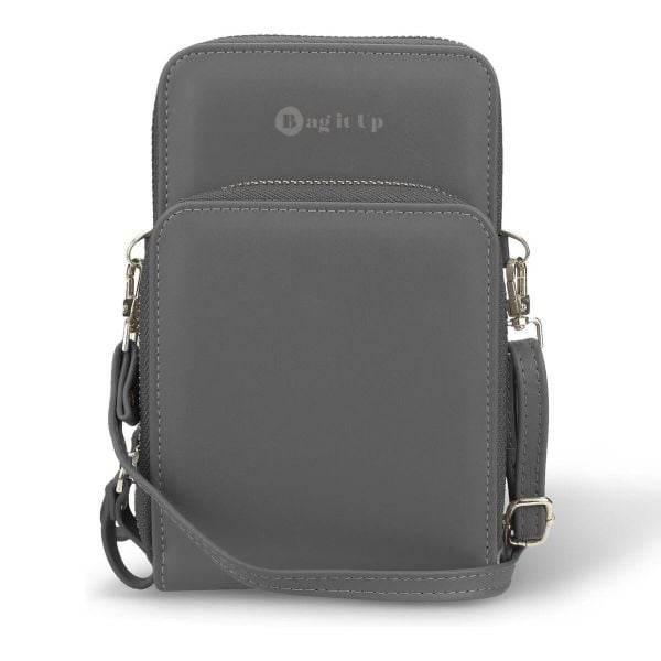 Bag It Up! Torebka crossbody - szara. Czarne torebki klasyczne damskie bez wzorów, małe, bez dodatków. Za 140.99 zł.