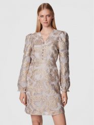 Bruuns Bazaar Sukienka koktajlowa Alba Mia BBW3097 Szary Regular Fit. Szare sukienki damskie Bruuns Bazaar, bez wzorów, z syntetyku, wizytowe, bez kołnierzyka, bez ramiączek. Za 459.99 zł.