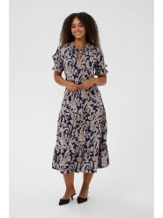 Cream Sukienka w kolorze granatowo-beżowym rozmiar: 34. Niebieskie sukienki damskie Cream, bez wzorów, z wiskozy, bez kołnierzyka, bez ramiączek, midi. Za 195.99 zł.