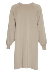 MOSS COPENHAGEN Sukienka "Bianna" w kolorze beżowym rozmiar: S/M. Brązowe sukienki damskie MOSS COPENHAGEN, m, bez wzorów, bez kołnierzyka, bez ramiączek, midi. Za 122.67 zł.