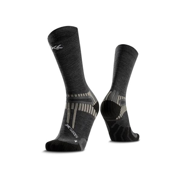 Skarpetki X-Socks Performe Merino Crew. Zielone skarpetki damskie X-Socks, bez wzorów, z wełny. Za 172.50 zł.