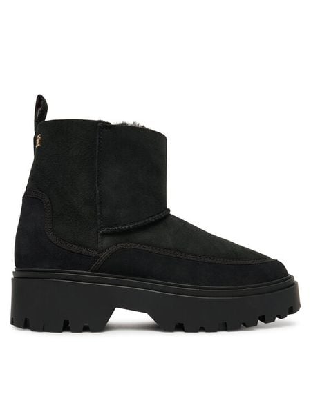 Tommy Hilfiger Śniegowce Real Shearling Pullon FW0FW08997 Czarny. Czarne śniegowce damskie Tommy Hilfiger, ze skóry. Za 899.99 zł.