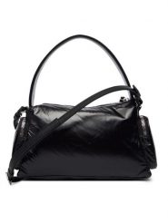 Calvin Klein Torebka Pocket Shiny Nylon Small Bag LV04F3405G Czarny. Czarne torebki klasyczne damskie CALVIN KLEIN, bez wzorów, z nylonu, bez dodatków. Za 449.99 zł.
