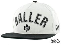 Czapka snapback 8527 K1x Baller 100% bawełna, One Size. Białe czapki męskie K1X, bez wzorów, z bawełny. Za 178.99 zł.