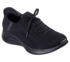 Buty sportowe Sneakersy damskie, Slip-Ins Ultra Flex 3.0 - Brilliant. Czarne buty sportowe na co dzień damskie Skechers, bez wzorów, z materiału, trekkingowe. Za 349.99 zł.