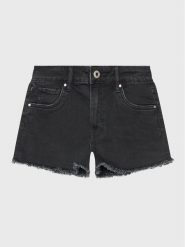 Pepe Jeans Szorty jeansowe Patty Short PG800783XR0 Czarny Regular Fit. Czarne spodnie dziewczęce Pepe Jeans, z bawełny. Za 199.99 zł.