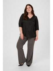 KAFFE curve Bluzka "Ada" w kolorze czarnym rozmiar: 48. Czarne bluzki damskie KAFFE curve, bez wzorów, bez kołnierzyka, bez ramiączek. Za 104.99 zł.