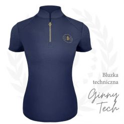 Damska koszulka do jazdy konnej JD Attack Ginny. Czarne t-shirty damskie JD ATTACK, m, bez wzorów, z materiału, bez kołnierzyka. Za 389.80 zł.
