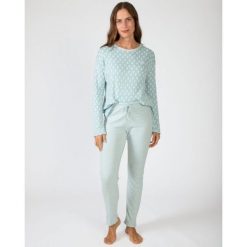 Piżama damska rozm. XL P751250 – Green Water. Zielone piżamy damskie Massana Homewear, xl, bez wzorów, z bawełny, bez ramiączek. Za 293.00 zł.