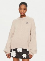 ROTATE Sweter 1133772313 Beżowy Regular Fit. Brązowe swetry klasyczne damskie ROTATE, l, z syntetyku, bez kołnierzyka. Za 589.99 zł.
