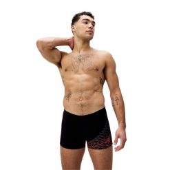 Spodenki Kąpielowe Męskie Speedo Medley Logo Asht. Czarne kąpielówki męskie Speedo, l, bez wzorów, do pływania. Za 159.99 zł.