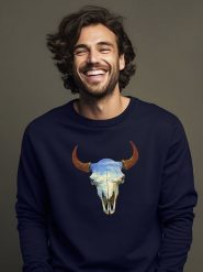 WOOOP Bluza w kolorze granatowym rozmiar: XXL. Niebieskie bluzy bez kaptura męskie Wooop, xxl. Za 100.28 zł.