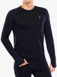 Bluza termoaktywna męska Peak Performance Spirit Crew. Czarne bluzy bez kaptura męskie Peak Performance, l, z elastanu. Za 214.49 zł.