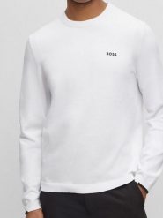 Hugo Boss Underwear Sweter w kolorze białym rozmiar: L. Białe swetry męskie Hugo Boss Underwear, l, bez wzorów, bez kołnierzyka. Za 373.45 zł.