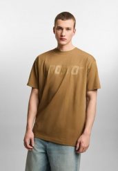 Koszulka sportowa męska Prosto Big log t-shirt z krótkim rękawem. Brązowe t-shirty męskie Prosto., l, z bawełny, bez ramiączek. Za 144.99 zł.