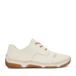 Półbuty Rieker. Półbuty damskie Rieker, bez wzorów, bez obcasa, na płaskiej podeszwie. Za 319.99 zł.