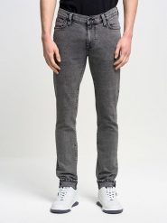 BIG STAR Dżinsy - Slim fit - w kolorze szarym rozmiar: W32/L32. Szare jeansy męskie Big Star. Za 175.67 zł.