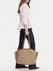 GINO ROSSI Torebka C-LDA8548 Beżowy. Brązowe torebki klasyczne damskie Gino Rossi, bez wzorów, z materiału, bez dodatków. Za 279.99 zł.