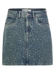 Eight2Nine Dżinsowa spódnica w kolorze niebieskoszarym rozmiar: M. Niebieskie spódniczki damskie Eight2Nine, m, bez wzorów, z bawełny, klasyczne, z podwyższonym stanem, mini. Za 109.52 zł.