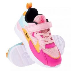 Buty Bejo Agepi 92800401042 różowe. Czerwone buty sportowe dziewczęce bez wzorów, z gumy, bez zapięcia. Za 208.28 zł.