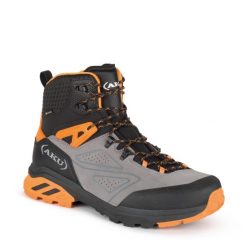 Buty trekkingowe męskie GTX Aku Reactive. Czarne buty trekkingowe męskie Aku, ze skóry, bez zapięcia, trekkingowe. Za 499.00 zł.