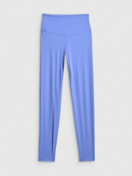 4F Legginsy treningowe szybkoschnące damskie - niebieskie L. Niebieskie legginsy damskie 4f, l, bez wzorów, ze skóry, z podwyższonym stanem, na fitness i siłownię. Za 119.99 zł.