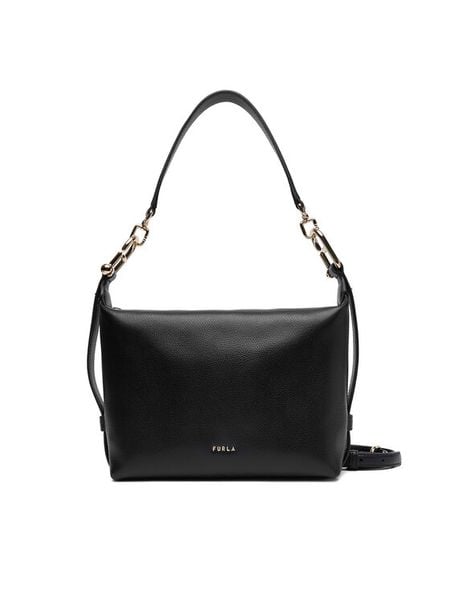 Furla Torebka Tonie Mini WE00877 A.0023 CN O6000 Czarny. Czarne torebki klasyczne damskie Furla, bez wzorów, ze skóry, bez dodatków. Za 1,199.00 zł.