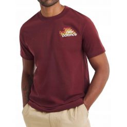 Koszulka na co dzień Męska New Balance Bawełniana Sportowa. Czerwone t-shirty sportowe męskie New Balance, m, z bawełny, bez ramiączek. Za 137.00 zł.