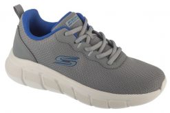 Buty sportowe Sneakersy męskie, Bobs B Flex - Icy Edge. Szare buty sportowe na co dzień męskie Skechers, z materiału, bez zapięcia, trekkingowe. Za 199.99 zł.